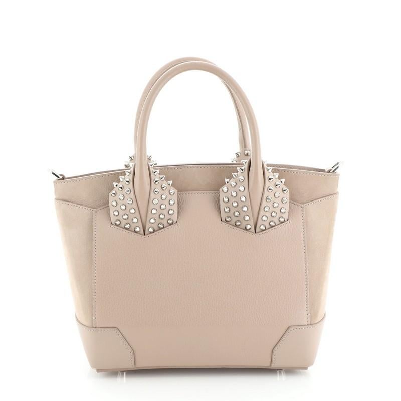 Christian Louboutin Eloise Satchel Spiked Leather Small In Good Condition In NY, NY