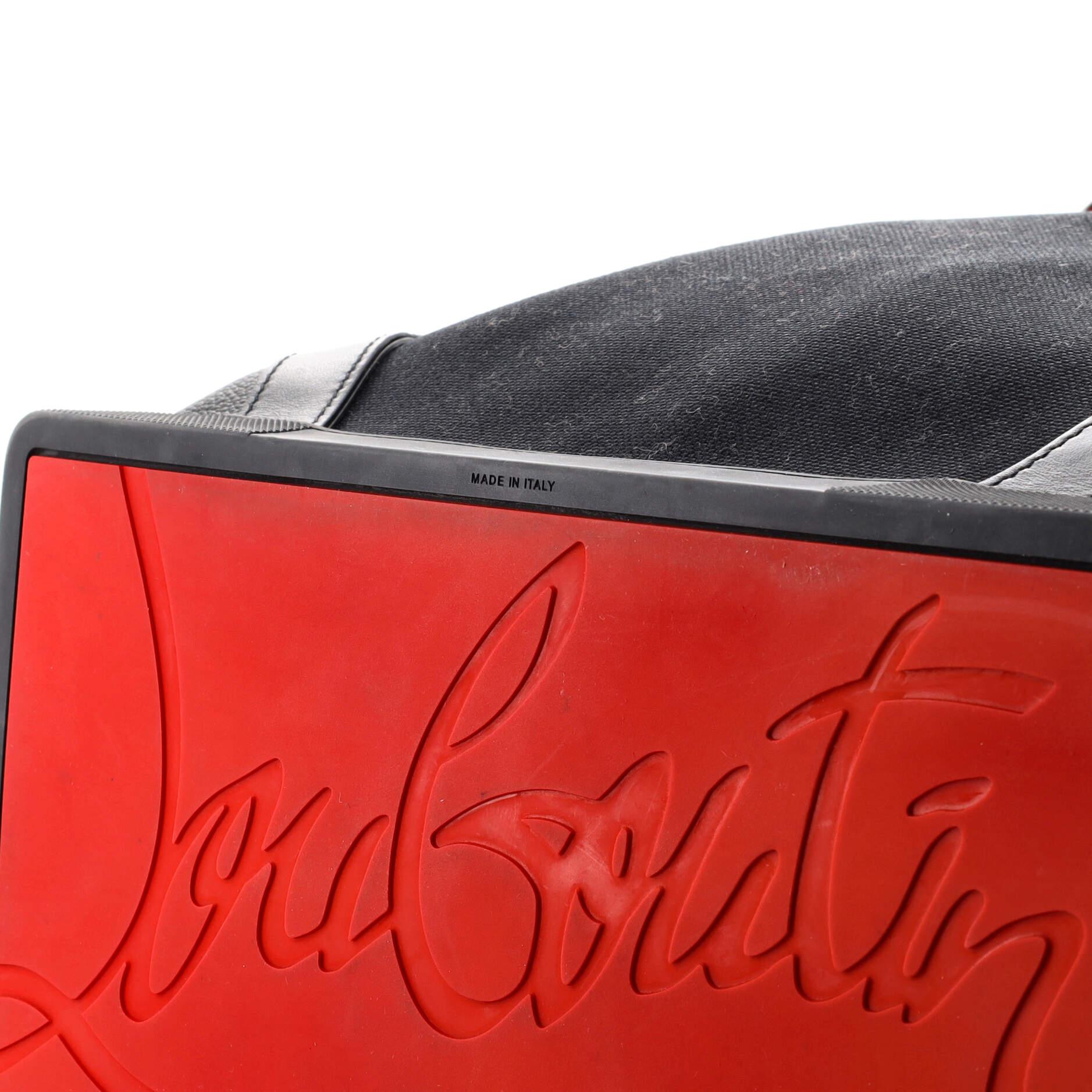 Christian Louboutin Explorafunk Backpack Embellished Leather and Canvas 1