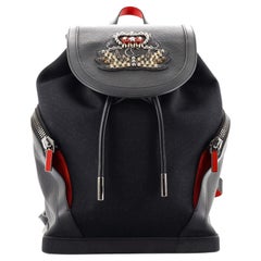 Christian Louboutin Explorafunk Backpack Embellished Leather and Canvas