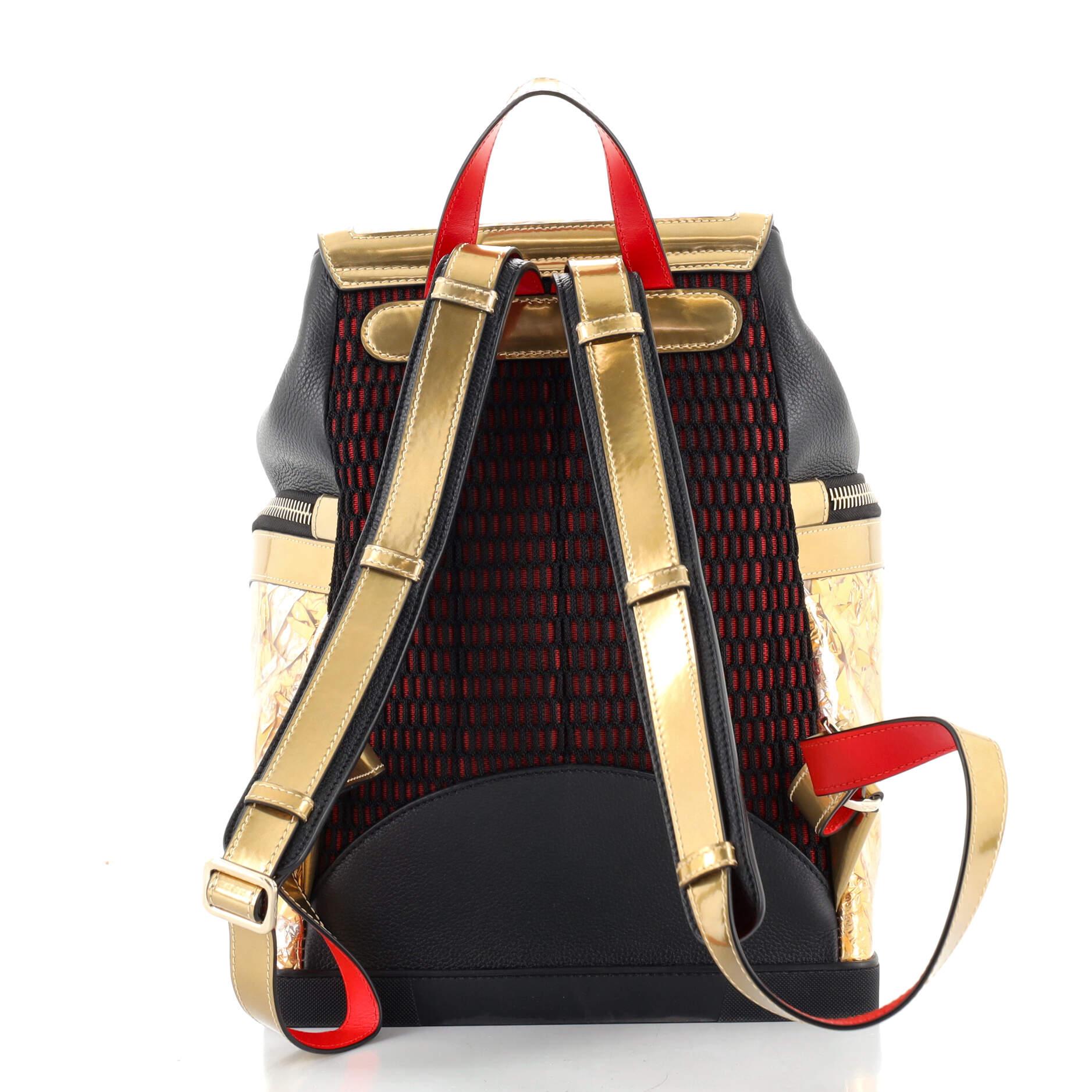 louboutin studded backpack mini