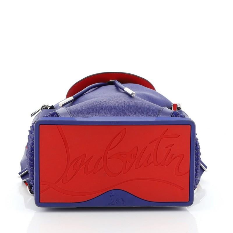 Christian Louboutin Explorafunk Backpack Spiked Leather In Good Condition In NY, NY