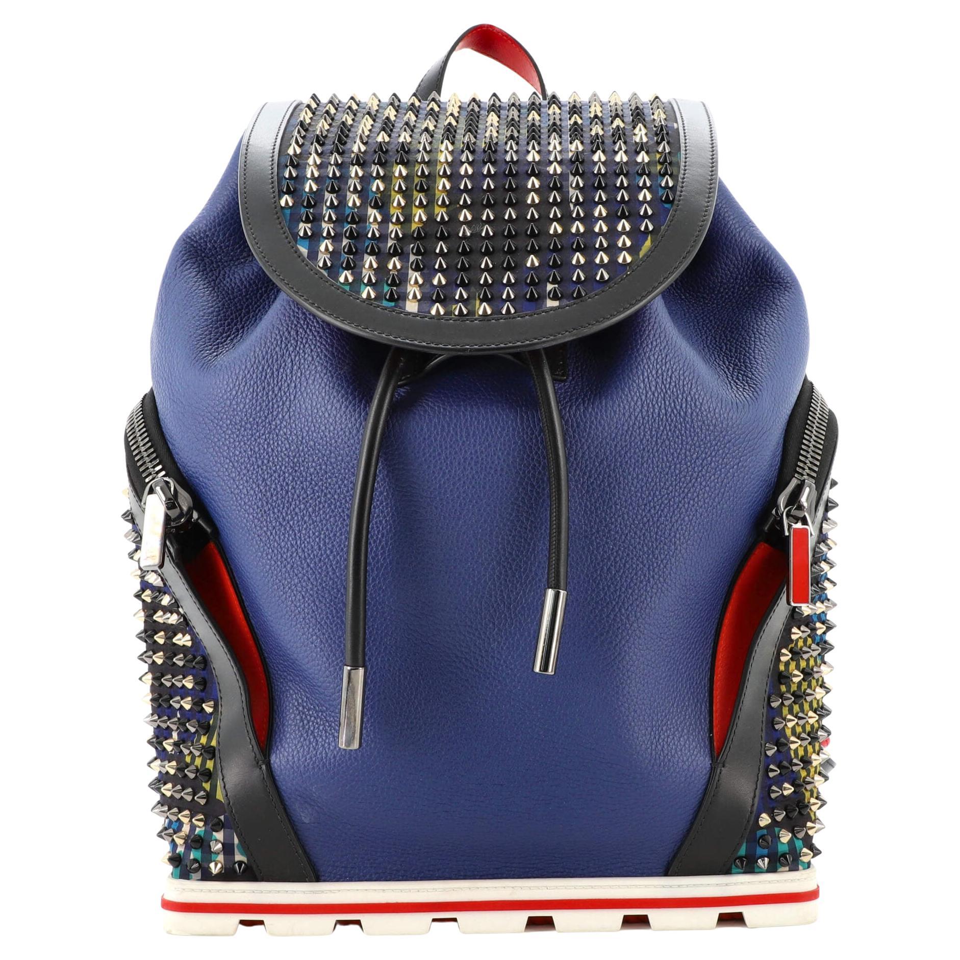Christian Louboutin Explorafunk Backpack Spiked Leather at 1stDibs