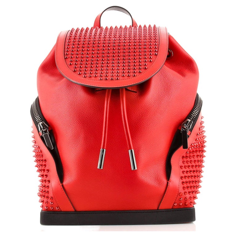 Christian Louboutin Explorafunk Backpack Spiked Leather at 1stDibs | spiked  backpack