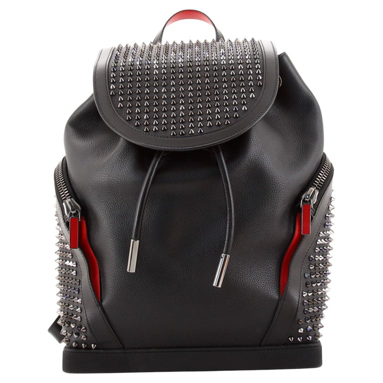 Christian Louboutin Explorafunk Backpack Spiked Leather For Sale at 1stDibs