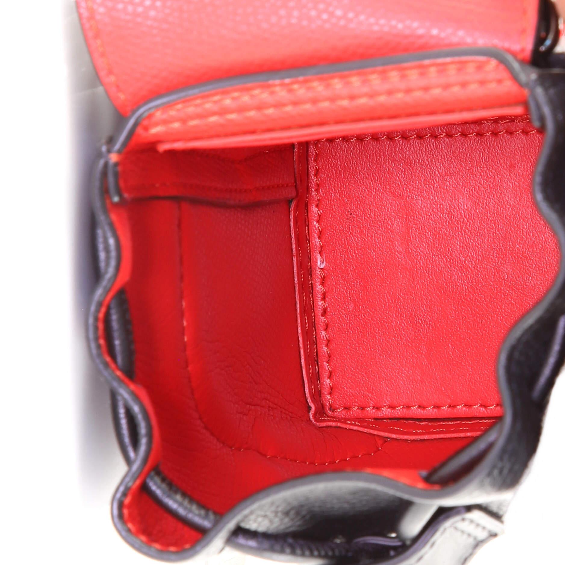 Women's or Men's Christian Louboutin Explorafunk Keyring Crossbody Bag Spiked Leather