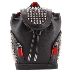 Christian Louboutin Explorafunk Keyring Crossbody Bag Spiked Leather