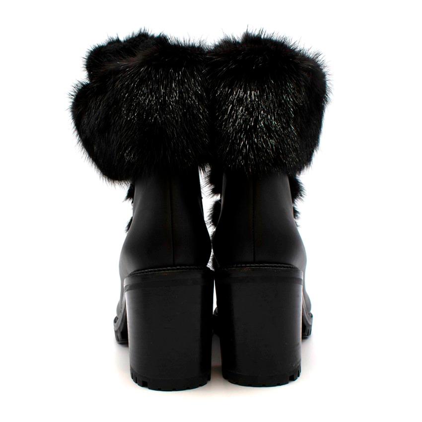 christian louboutin fur boots