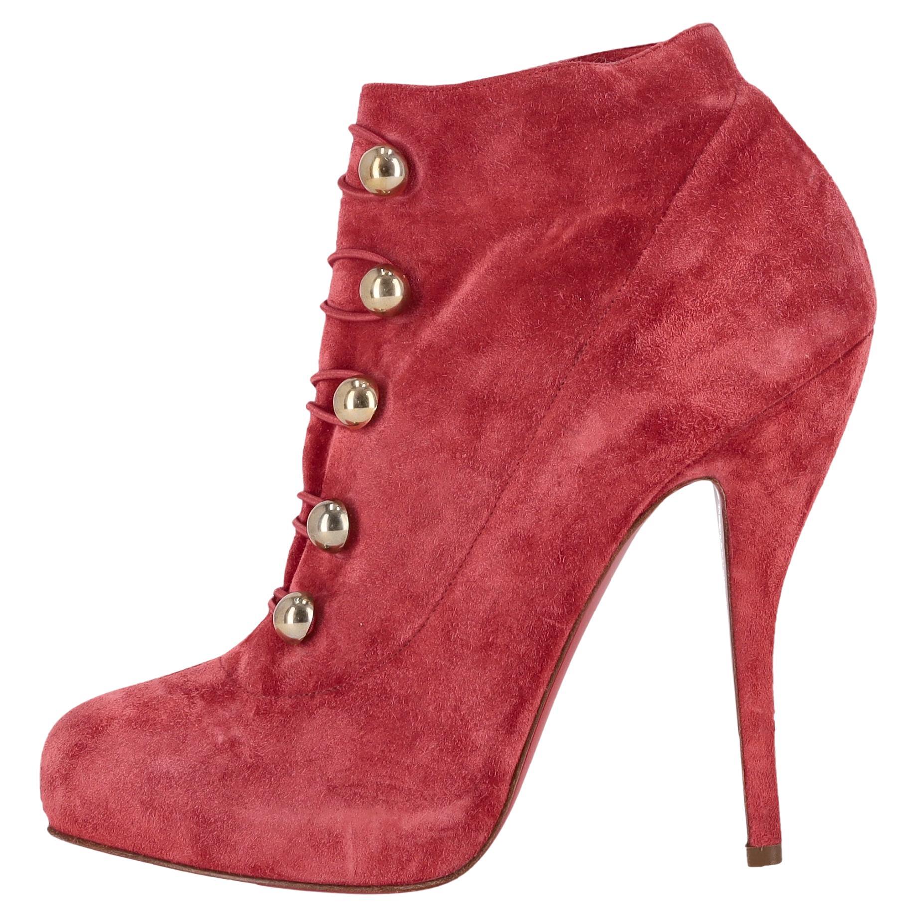 Botines de ante Christian Louboutin Fifre