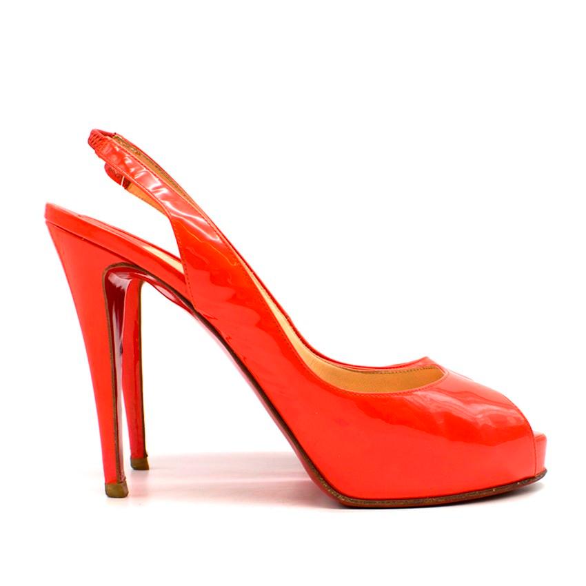 Christian Louboutin Framboisine Very Prive 120 Pumps
 
 - Very Prive Heel Pumps
 - Coral 