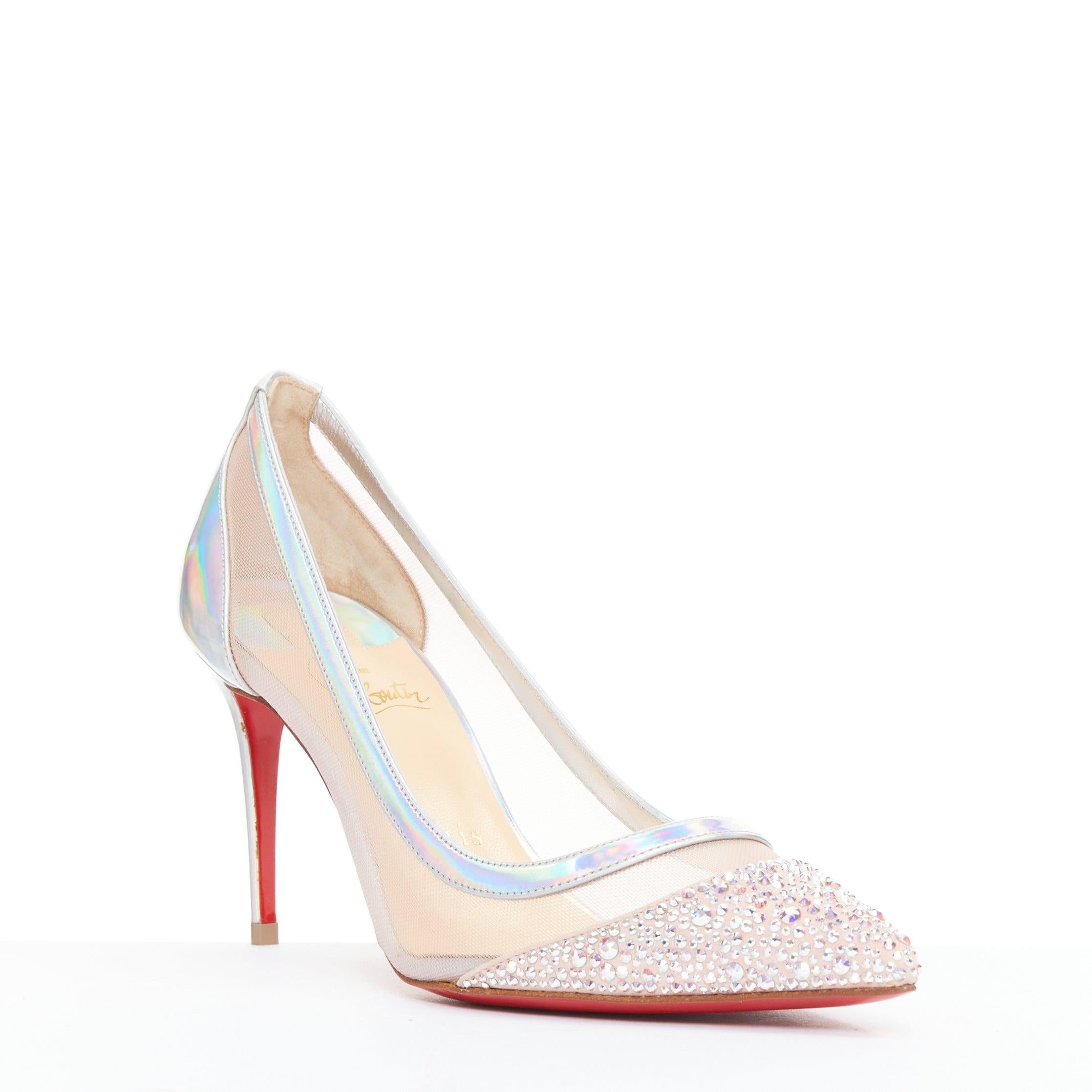 CHRISTIAN LOUBOUTIN Galavati Strass 85 Silber schillernde Netzkristall-Absätze EU36.5
Referenz: TGAS/F00197
Marke: Christian Louboutin
Modell: Galavati Strass 85
MATERIAL: Leder
Farbe: Silber
Muster: Solide
Verschluss: Slip On
Innenfutter: Nacktes