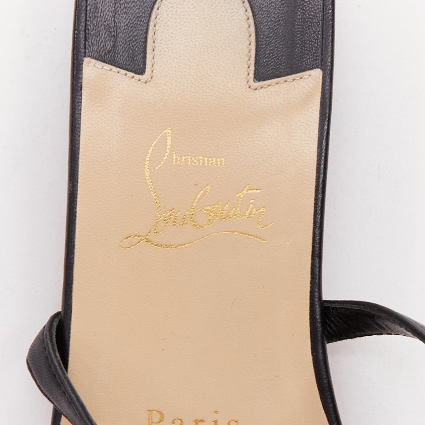 CHRISTIAN LOUBOUTIN Sandalias planas Galerietta de piel de becerro con tachuelas EU36.5 en venta 4