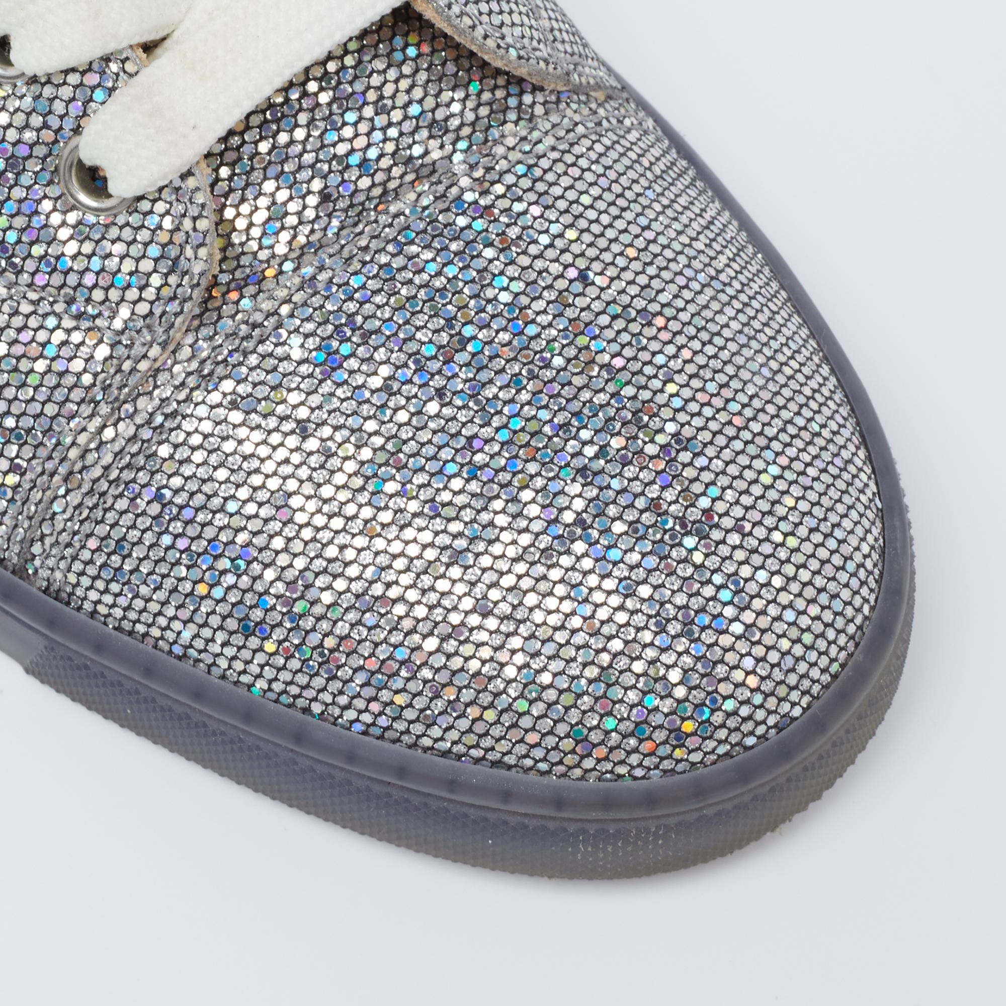 Christian Louboutin Glitter Disco Ball Rantus Orlato High Top Sneakers Size 38.5 In Good Condition In Dubai, Al Qouz 2