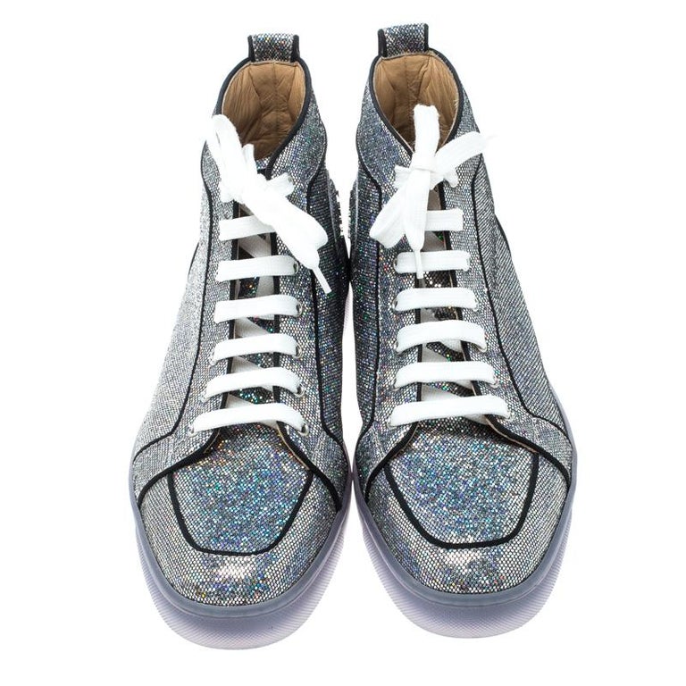 Christian Louboutin Multicolor Graffiti Sequin And Leather Rantus Orlato  High Top Sneakers Size 43 Christian Louboutin | The Luxury Closet