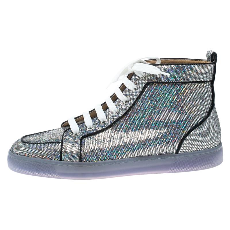 sparkly christian louboutin sneakers