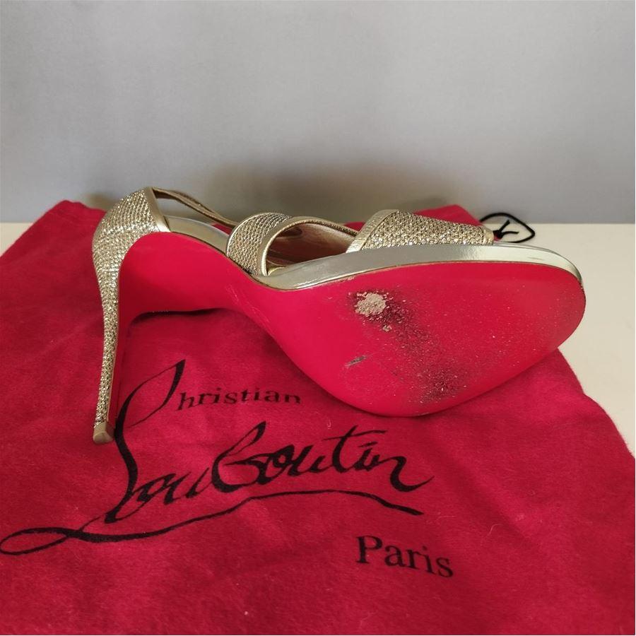 Christian Louboutin Glittered sandals size 37 1/2 For Sale 1