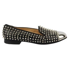 Christian Louboutin Glitz - Mocassins en cuir cloutés EU 42 GB 9 US 12