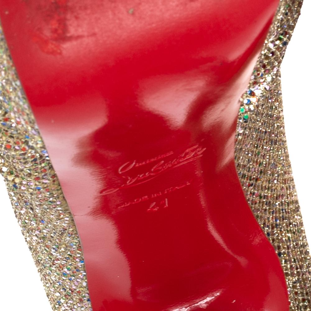 christian louboutin glitter heels