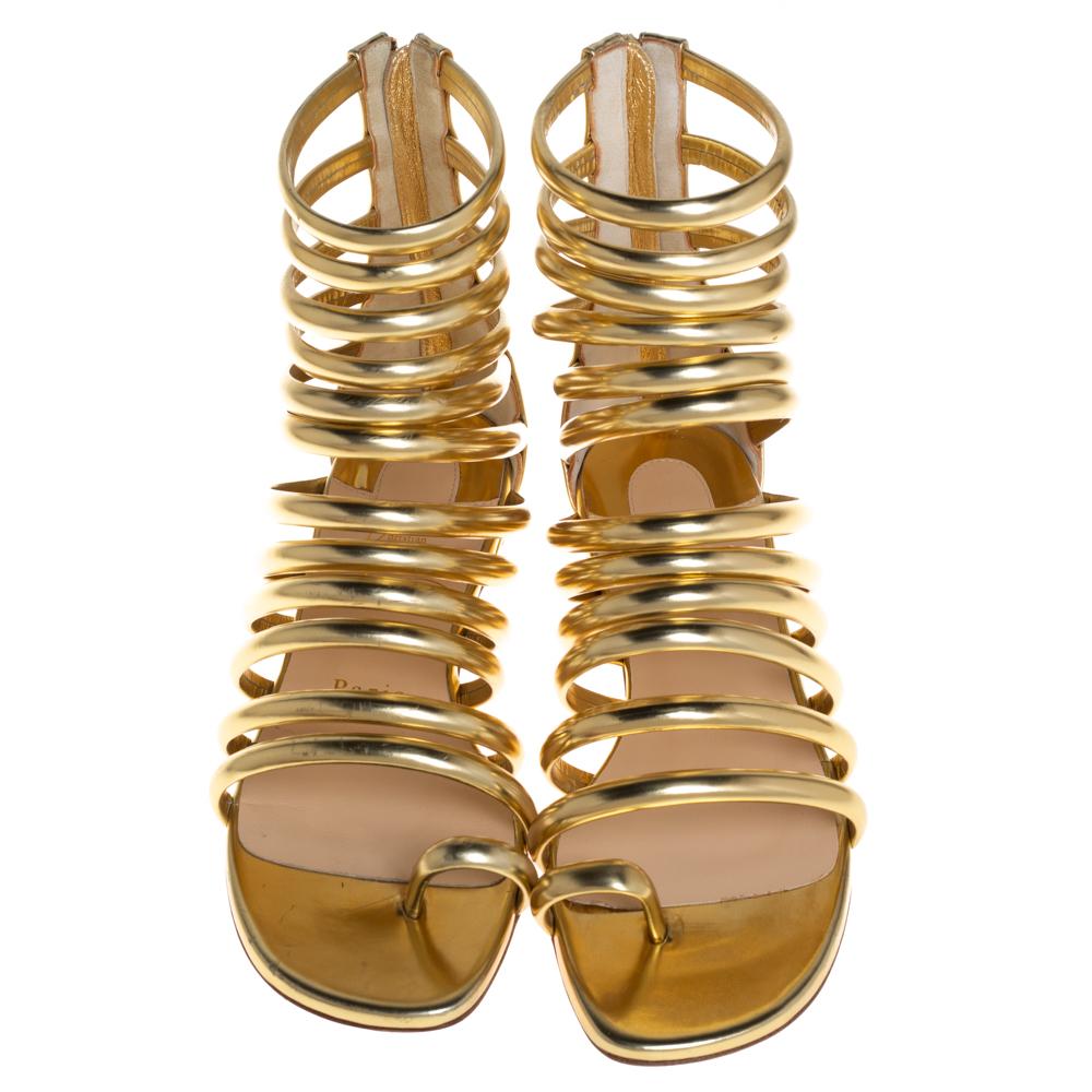 gold peep toe flat sandals