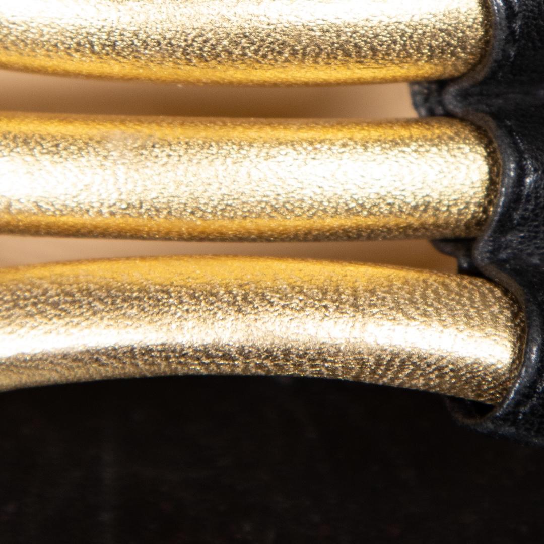 Christian Louboutin Gold Leather Romaine Heels Size IT 35.5 1