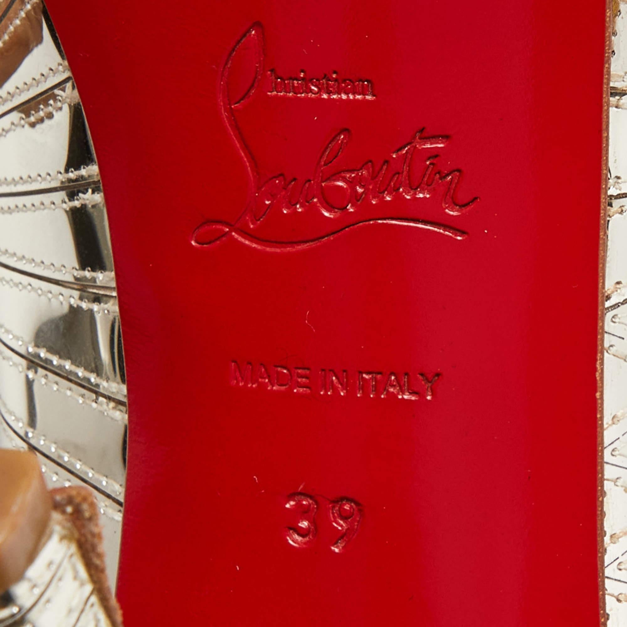 These pumps from Christian Louboutin are meant to be a loved choice. Wonderfully crafted and balanced on sleek heels, the pumps will lift your feet in a stunning silhouette.

