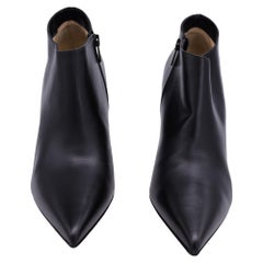 Christian Louboutin Gorgona 85 Ankle Boots in Black Leather