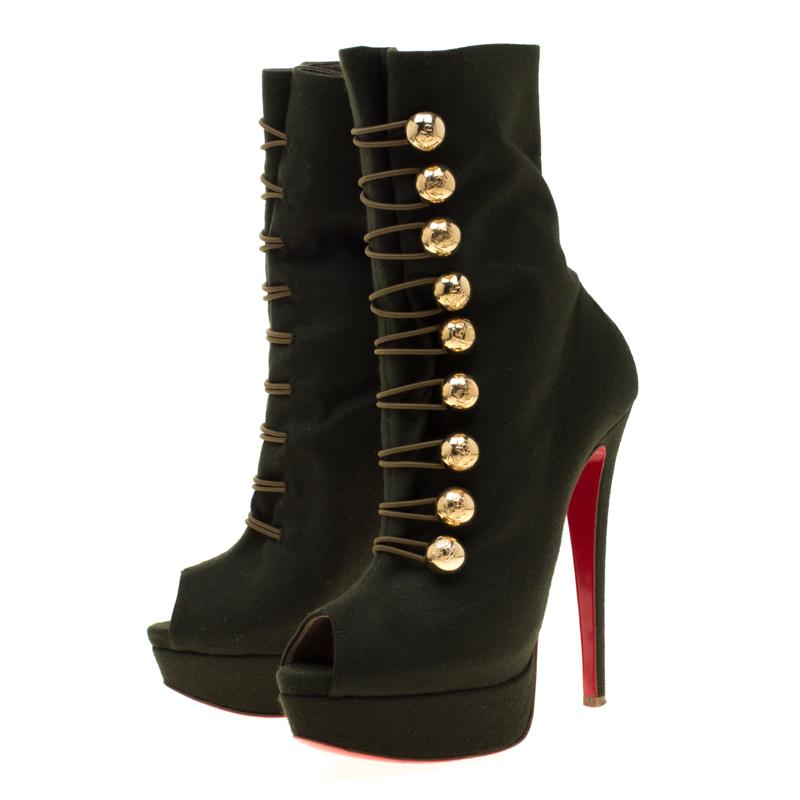 christian louboutin rhinestone boots