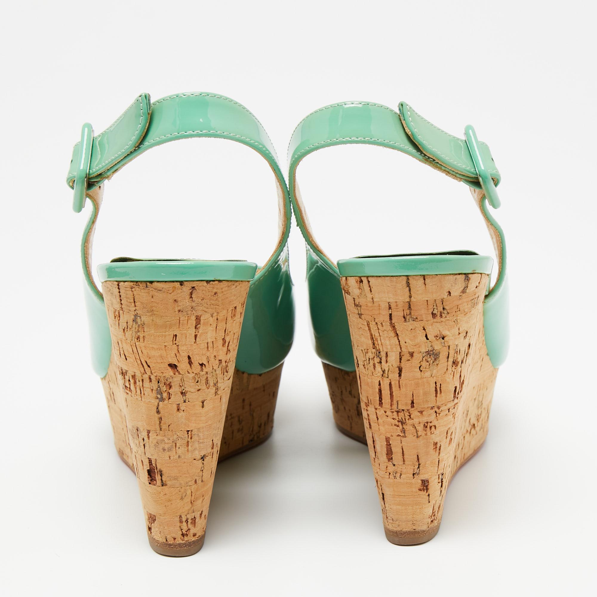 louboutin green sandals