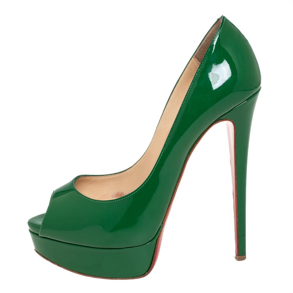 green louboutin heels