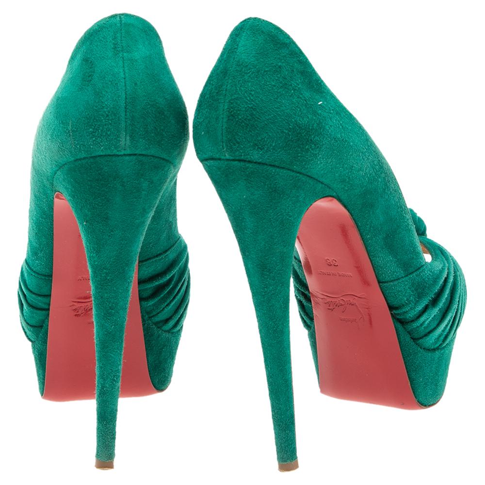 green red bottom heels