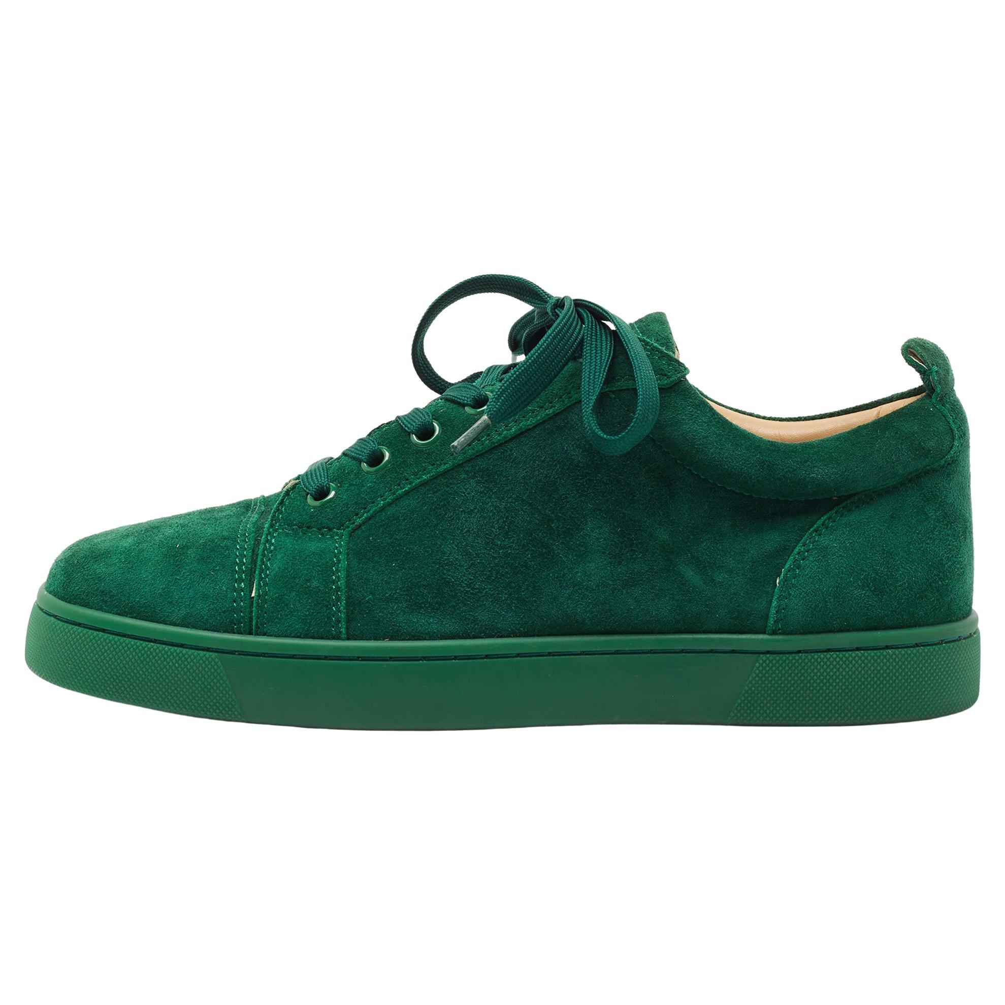 louboutin heels green