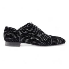 Christian Louboutin Greggyrocks Studded Oxfords Velvet in Black