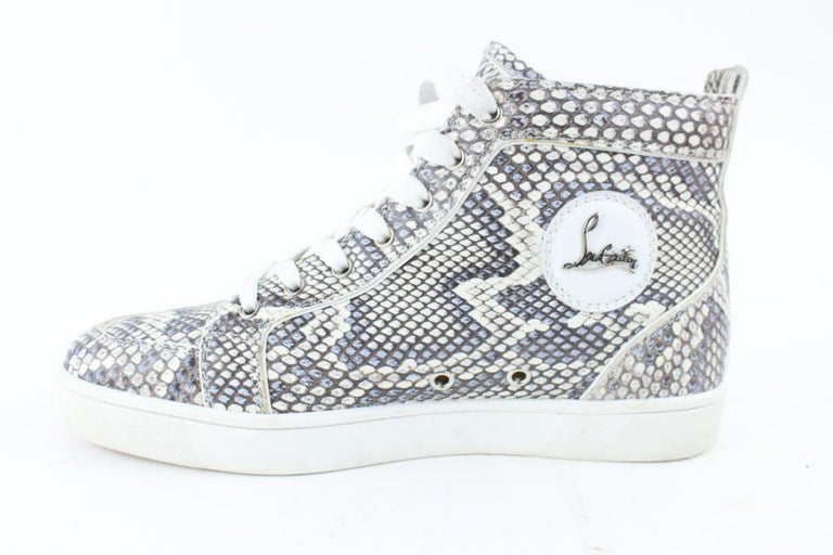 Christian Louboutin Grey Rantus Python Luminor 21clz0802 Flats For Sale ...