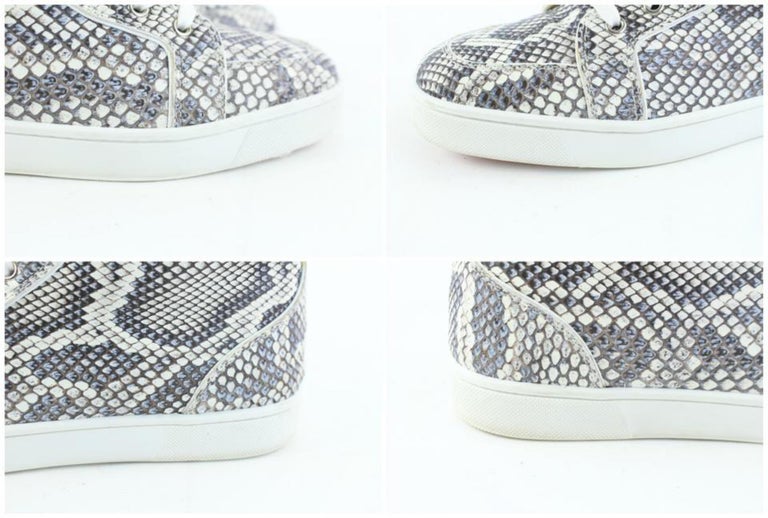 Christian Louboutin Grey Rantus Python Luminor 21clz0802 Flats For Sale ...