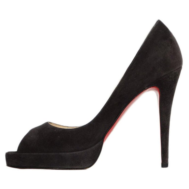 louboutin grey suede