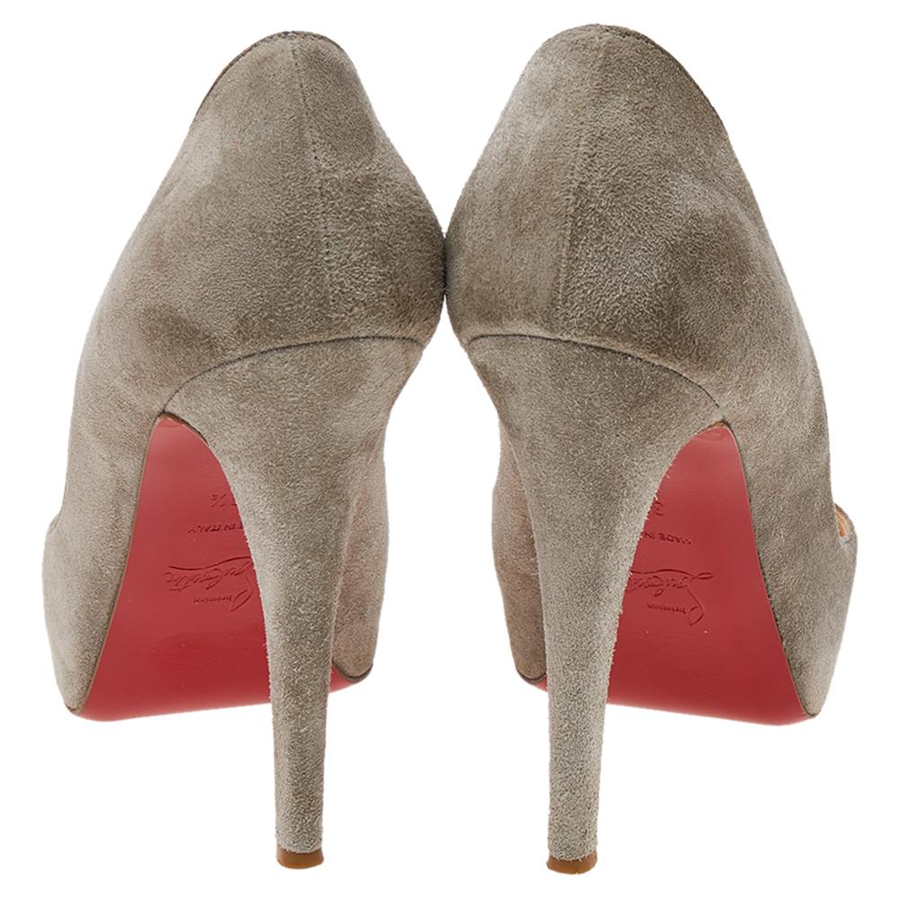 grey suede red bottoms
