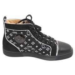 CHRISTIAN LOUBOUTIN High Top Sneakers Men's LOUIS ORLATO Red Sole 40.5