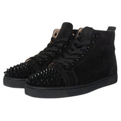 Christian Louboutin, high top trainers with spikes