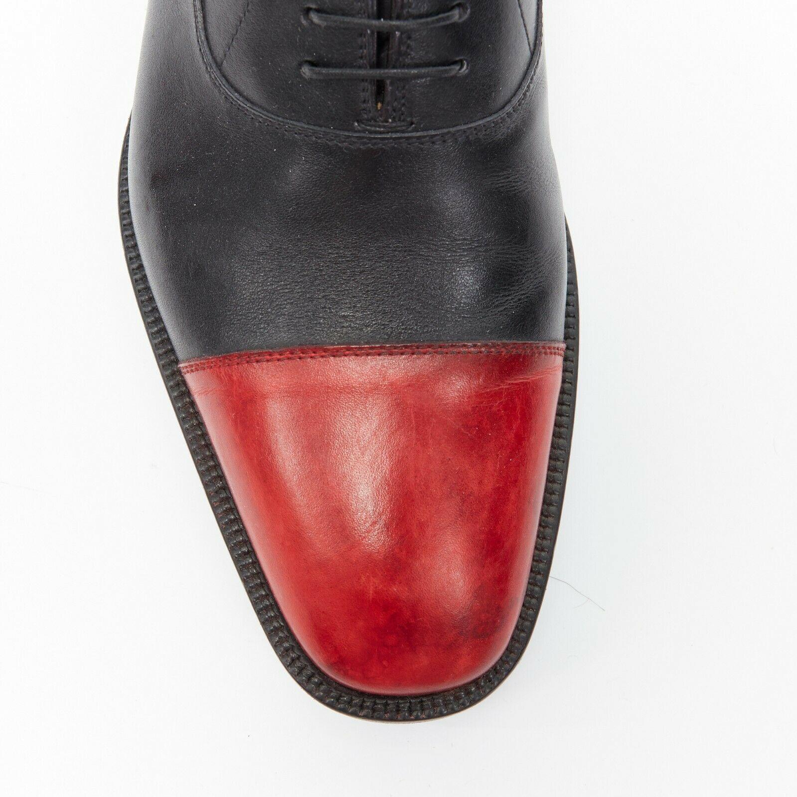 CHRISTIAN LOUBOUTIN Hubertus red toe rubber lug sole oxford shoes EU41.5 1
