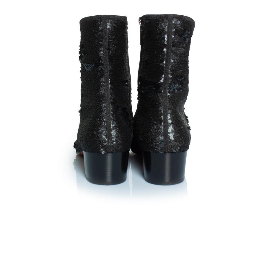 Christian Louboutin, bottines à paillettes Huston en vente 1