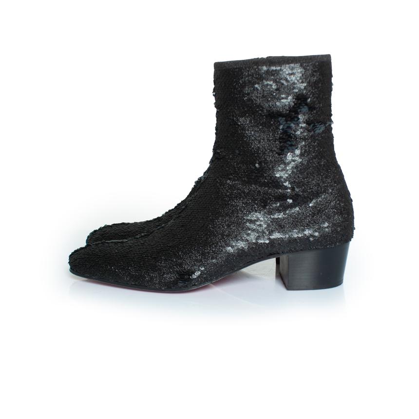 Christian Louboutin, bottines à paillettes Huston en vente 2