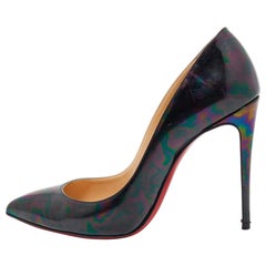 Christian Louboutin Iridescent Leather Pigalle Follies Pumps Size 37.5
