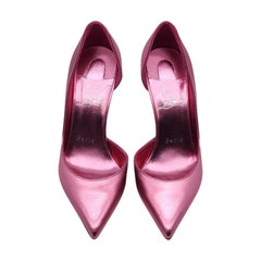 Christian Louboutin Iriza Pumps Metallic Leather in Pink 36.5