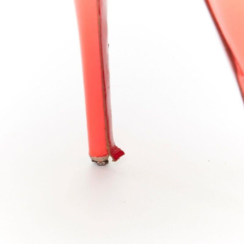 CHRISTIAN LOUBOUTIN Lady Peep 130 fuchsia hot pink platform high heel shoes EU36 For Sale 4