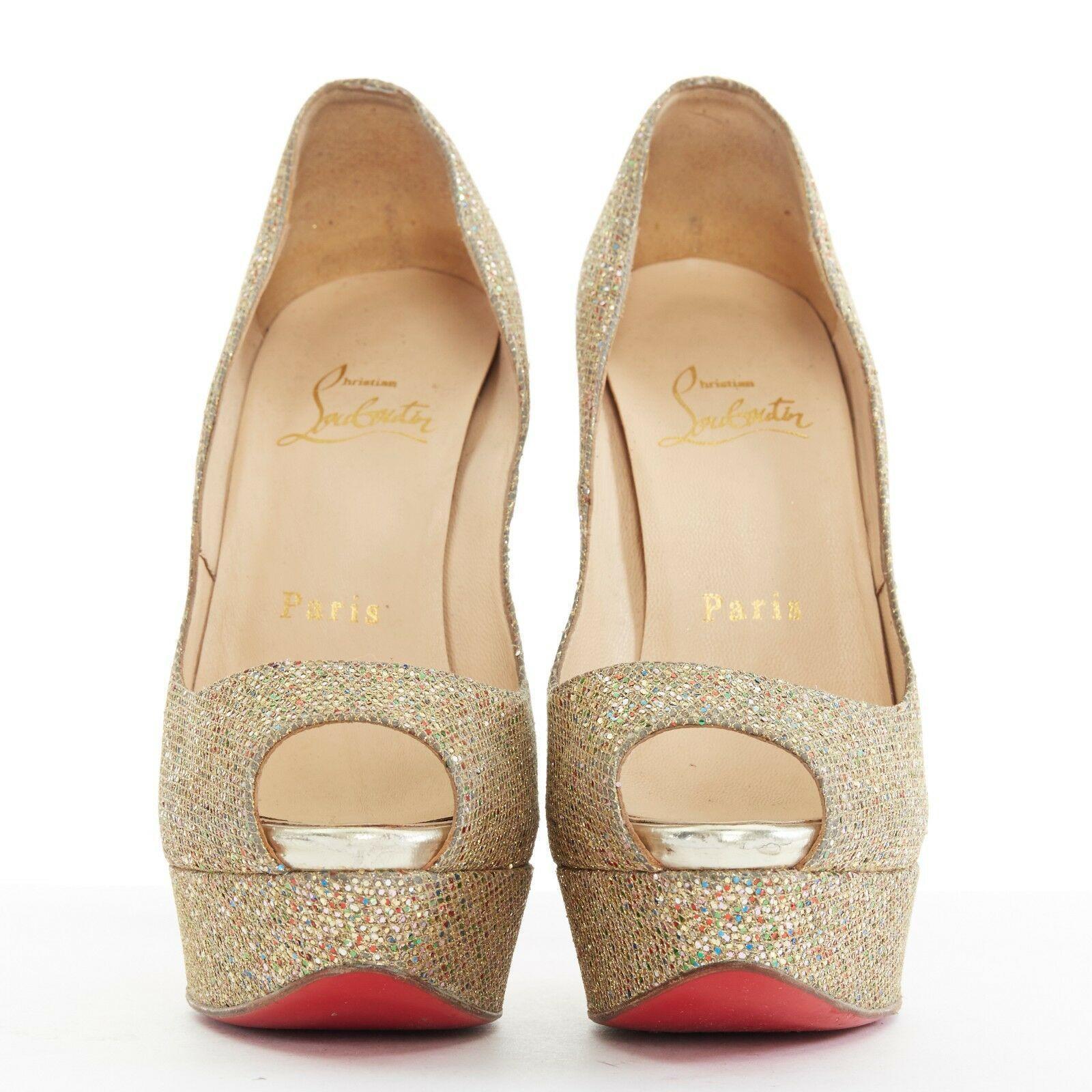 glitter louboutin heels