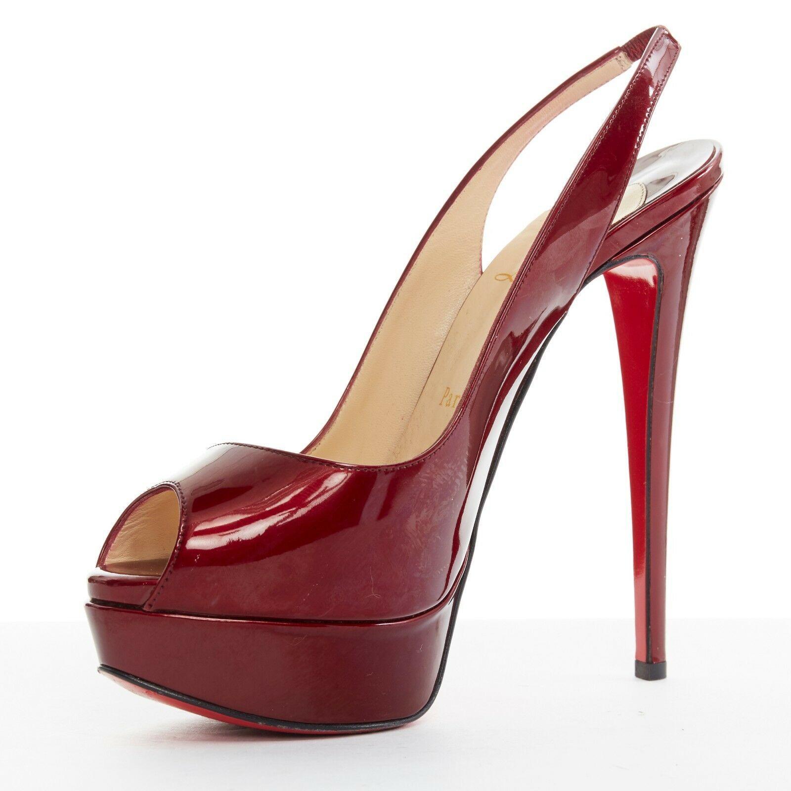 dark red heels
