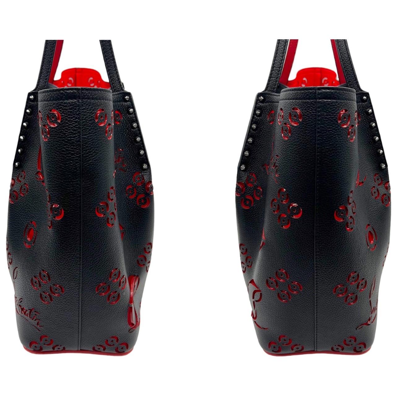 Christian Louboutin Large Lasercut Cabarock Loubinthesky Tote In Excellent Condition In Scottsdale, AZ