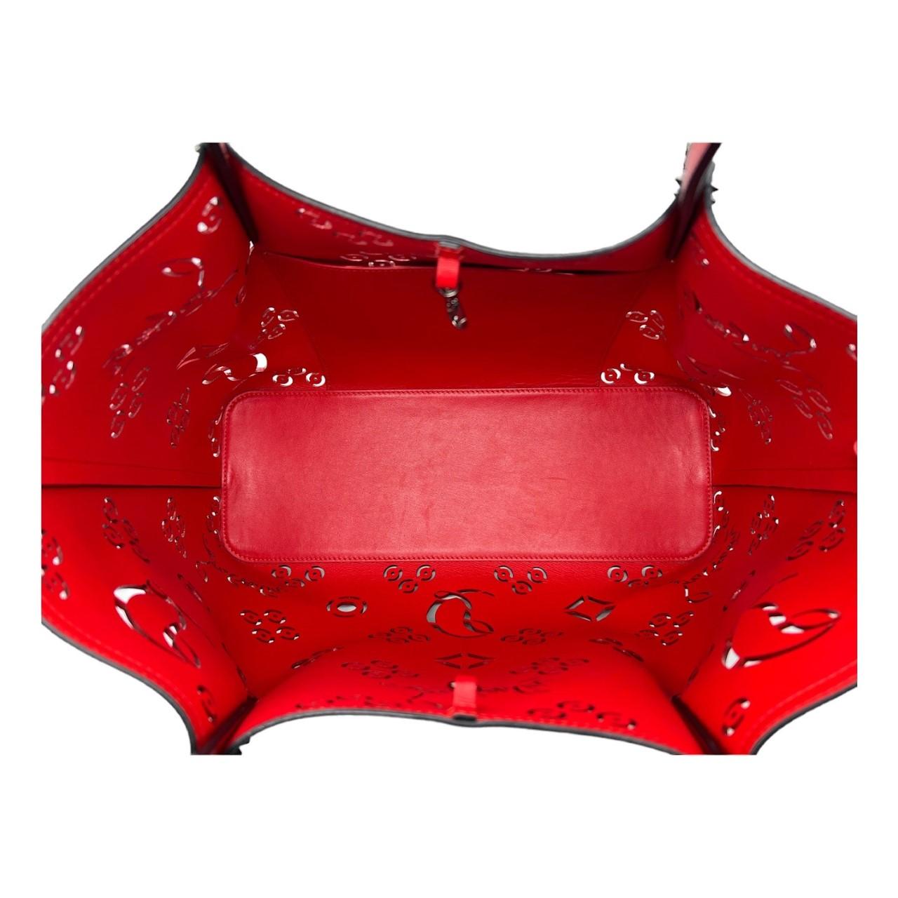 Christian Louboutin Large Lasercut Cabarock Loubinthesky Tote 2