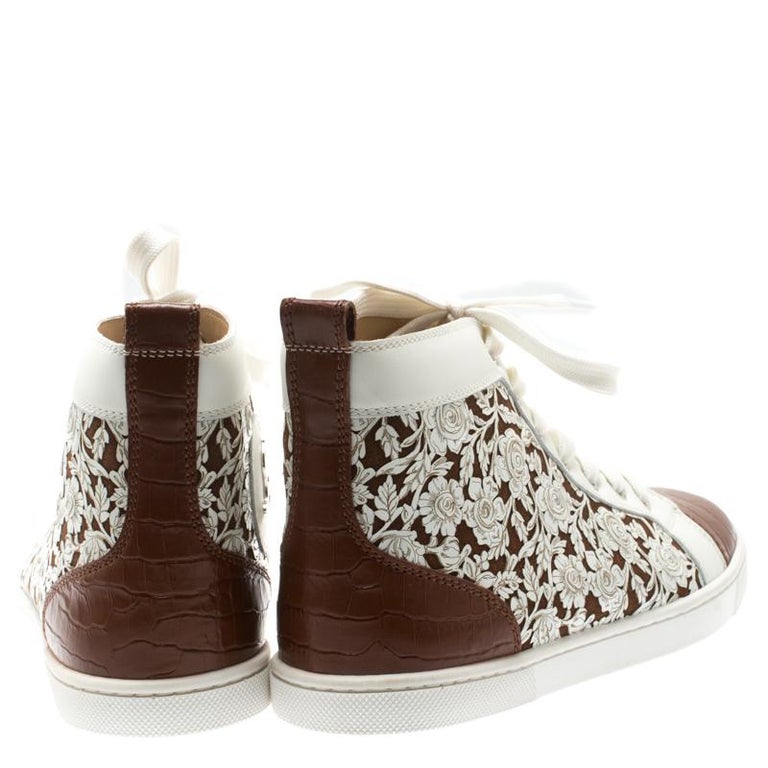 christian louboutin crocodile sneakers