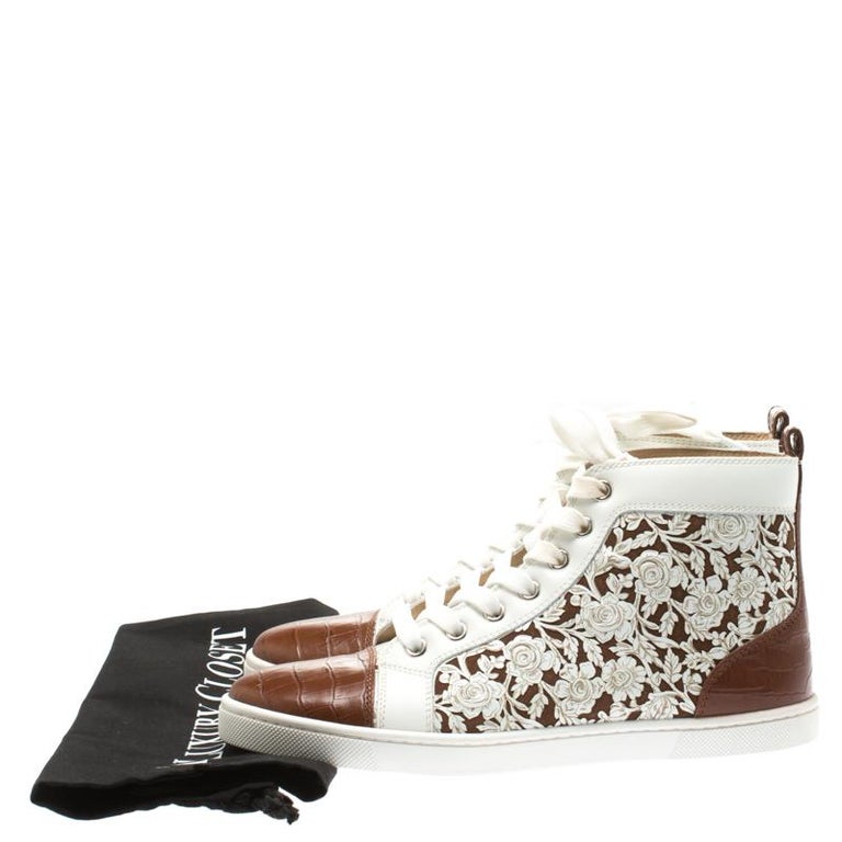 christian louboutin crocodile sneakers