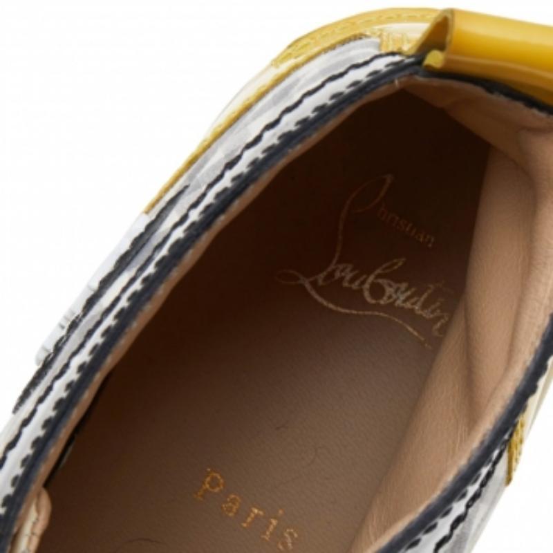 Christian Louboutin Leather and Tartan Louis Flat High Top Sneakers Size 40 im Angebot 2